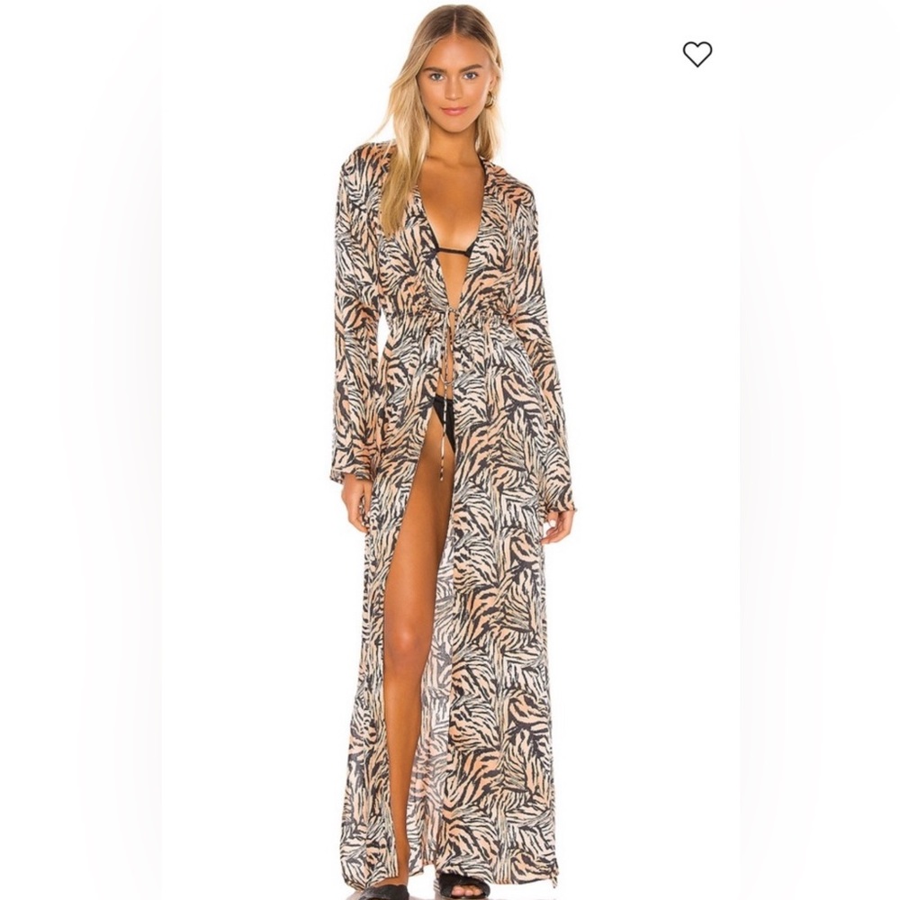 NWT Tori Praver Cassandra Kimono in Tiger